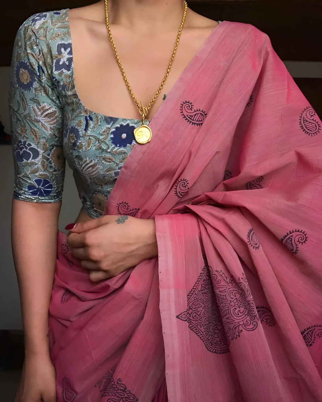 Mauve Mirage β Handloom Soft Cotton Saree