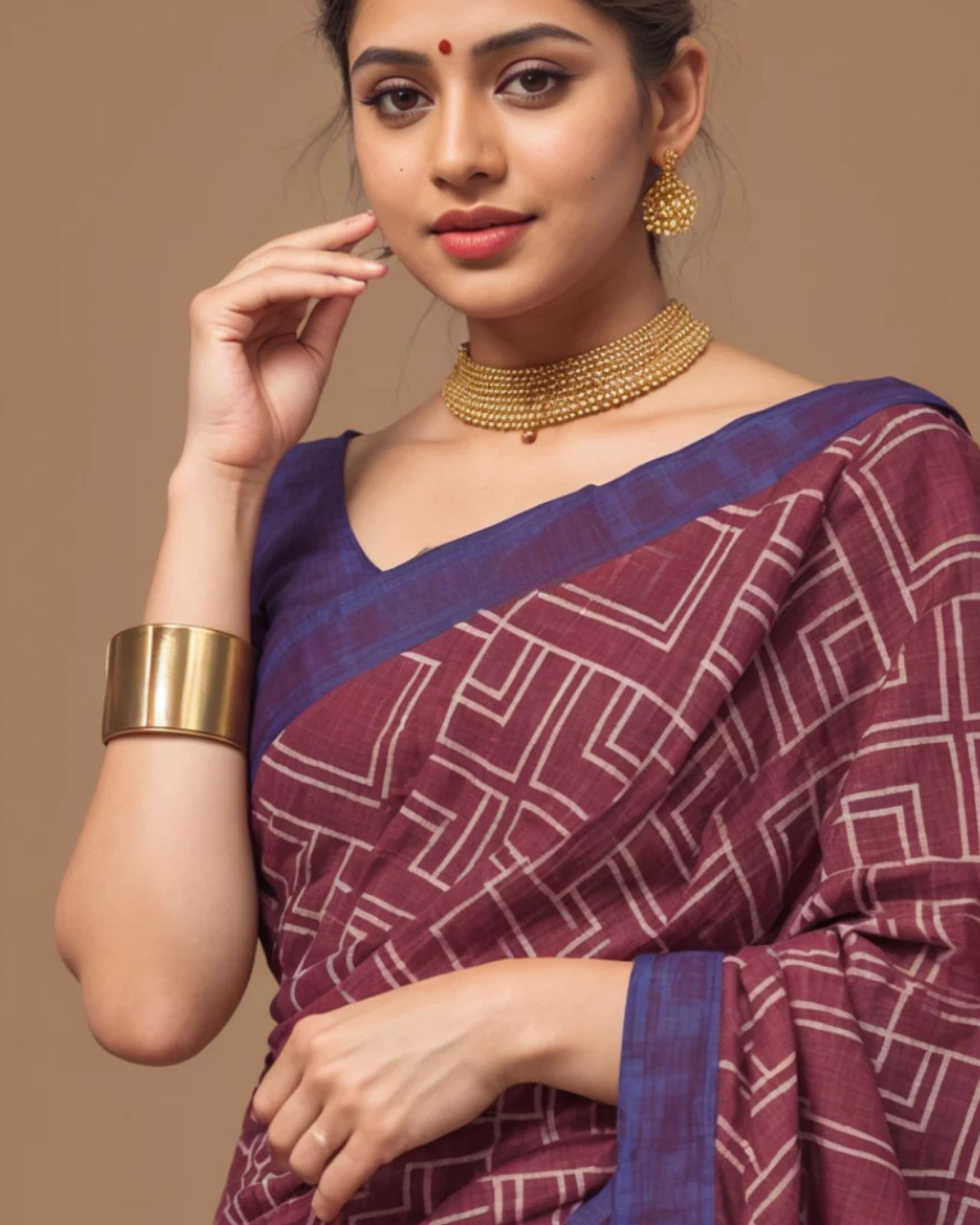 Imperial Weave - Luxurious Chanderi Cotton Silk Saree