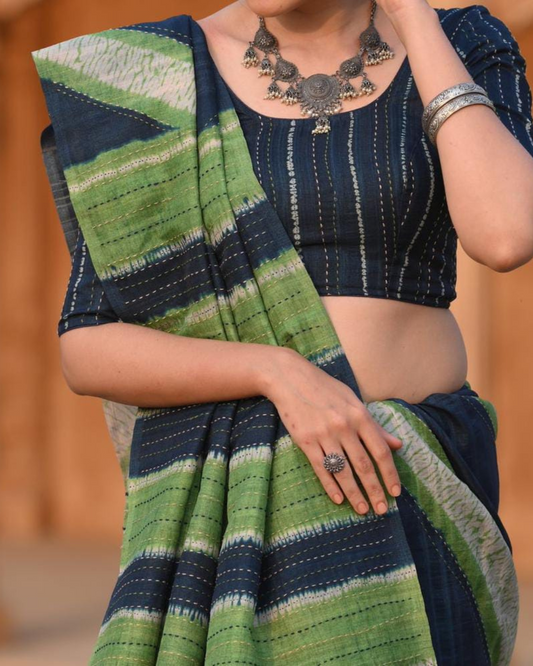 Feather Touch - Soft Mulmul Cotton Saree