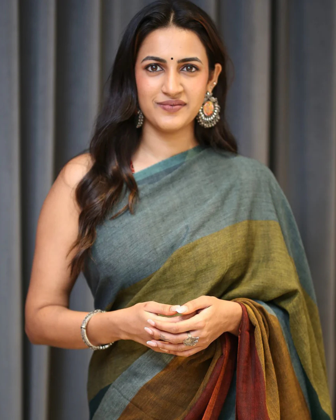 Royal Hues - Multicolor Chanderi Cotton Silk Saree